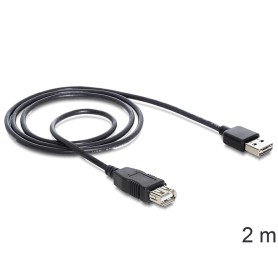 DeLOCK EASY-USB 2.0-A - USB 2.0-A, 2m cavo USB USB A Nero (83371)