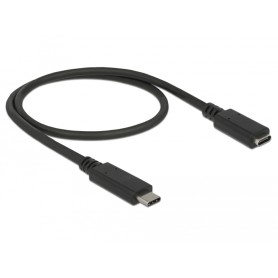 DeLOCK 85532 cavo USB 0,5 m USB 3.2 Gen 1 (3.1 Gen 1) USB C Nero (85532)