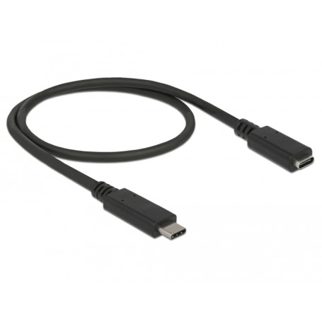 DeLOCK 85532 cavo USB 0,5 m USB 3.2 Gen 1 (3.1 Gen 1) USB C Nero (85532)