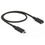 DeLOCK 85532 cavo USB 0,5 m USB 3.2 Gen 1 (3.1 Gen 1) USB C Nero (85532)