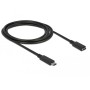 DeLOCK SuperSpeed USB cavo USB 2 m USB 3.2 Gen 1 (3.1 Gen 1) USB C Nero (85542)