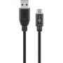 Goobay USB 3.0, 0.5m cavo USB 0,5 m USB 3.2 Gen 1 (3.1 Gen 1) USB A USB C Nero (67999)