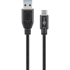 Goobay Kabel / Adapter cavo USB 3 m USB 3.2 Gen 1 (3.1 Gen 1) USB A USB C Nero (73141)