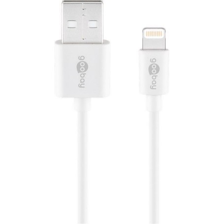Goobay 72905 cavo Lightning 0,5 m Bianco (72905)