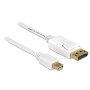 DeLOCK 83483 cavo DisplayPort 3 m Mini DisplayPort Bianco (83483)