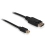 DeLOCK mini DP/DP 1.2 2 m Mini DisplayPort DisplayPort Nero (82438)