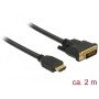 DeLOCK 85654 cavo e adattatore video 2 m HDMI tipo A (Standard) DVI Nero (85654)