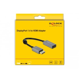 DeLOCK 66436 cavo e adattatore video 0,2 m DisplayPort HDMI-A Nero, Grigio (66436)