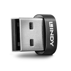 Lindy 41884 adattatore per inversione del genere dei cavi USB Type-A USB tipo-C Nero (41884) (LINDY41884)