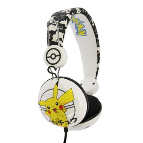 OTL Technologies Pokémon Japanese Cablato Cuffie A Padiglione MUSICA Nero, Bianco, Giallo (PK0603)