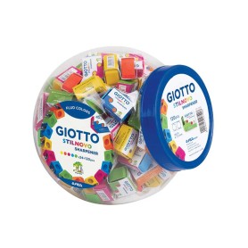 Giotto Fluo Temperamatite manuale Blu, Fucsia, Verde, Arancione, Giallo (232900)