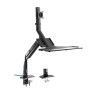 InLine 23174A supporto da tavolo per Tv a schermo piatto 81,3 cm (32") Morsa/Bullone di ancoraggio Nero (23174A)