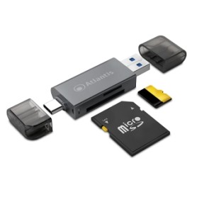 Atlantis Land P005-CR32 lettore di schede USB 3.2 Gen 1 (3.1 Gen 1) Nero