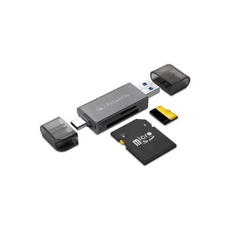 Atlantis Land P005-CR32 lettore di schede USB 3.2 Gen 1 (3.1 Gen 1) Nero