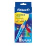 Pelikan 700634 pastello colorato Nero, Blu, Marrone, Verde, Azzurro, Verde chiaro, Arancione, Pesca, Rosa, Rosso, Viola, Giallo 