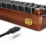 SKILLER SGK50 S4 Gen2 Wood PBT (holz/schwarz, DE-Layout, Gateron G Pro 3.0 Yellow) (4044951042784)