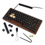 SKILLER SGK50 S3 Wood PBT (holz/schwarz, DE-Layout, Gateron G Pro 3.0 Yellow) (4044951042708)