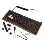 SKILLER SGK50 S2 Wood PBT (holz/schwarz, DE-Layout, Gateron G Pro 3.0 Yellow) (4044951042623)