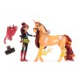 Unicorn Academy - Valentina und Einhorn Cinder (mit echter Mhne und Schweif sowie Brste) (6072677)