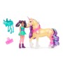 Unicorn Academy - Ava und Einhorn Leaf (mit echter Mhne und Schweif sowie Brste) (6072678)
