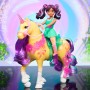 Unicorn Academy - Ava und Einhorn Leaf (mit echter Mhne und Schweif sowie Brste) (6072678)
