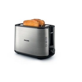 Philips Viva Collection HD2650/90 tostapane 2 fetta/e 950 W Nero, Acciaio inossidabile (HD2650/90)