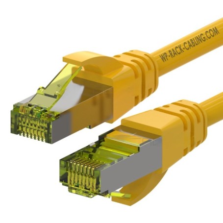 WP WPC-PAT-6ASF010Y cavo di rete Giallo 1 m Cat6a S/FTP (S-STP)