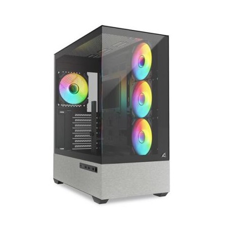 SHARKOON AK7 ARGB  (BLACK, TEMPERED GLASS X 2) (AK7 ARGB BLACK)