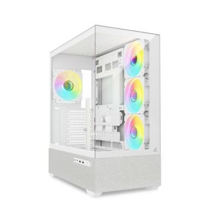 SHARKOON AK7 ARGB  (WHITE, TEMPERED GLASS X 2) (AK7 ARGB WHITE)