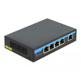DeLOCK 87764 switch di rete Gigabit Ethernet (10/100/1000) Supporto Power over Ethernet (PoE) Nero (87764)