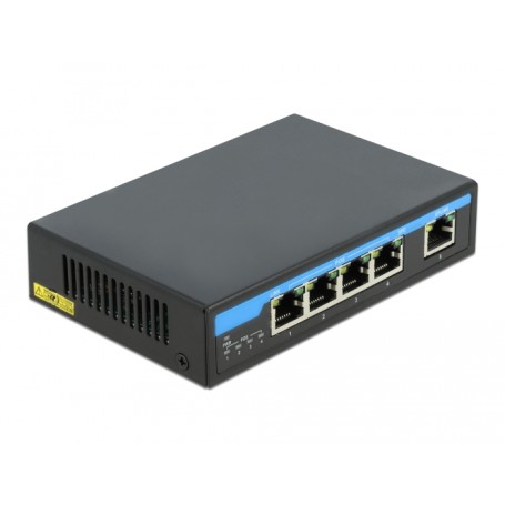 DeLOCK 87764 switch di rete Gigabit Ethernet (10/100/1000) Supporto Power over Ethernet (PoE) Nero (87764)
