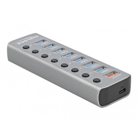 DeLOCK 63264 hub di interfaccia USB 3.2 Gen 1 (3.1 Gen 1) Type-B Grigio (63264)