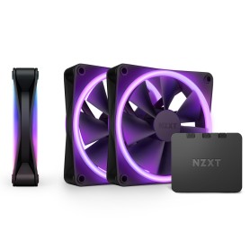 F120 RGB DUO Triple 120x120x25 (schwarz, 3er Pack, inkl. RGB-Controller) (RF-D12TF-B1)