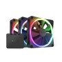 NZXT F120 RGB Triple Pack Case per computer Ventilatore 12 cm Nero 3 pz (RF-R12TF-B1)
