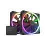 NZXT F140 RGB TWIN Case per computer, Processore Ventilatore 14 cm Nero 2 pz (RF-R14DF-B1)