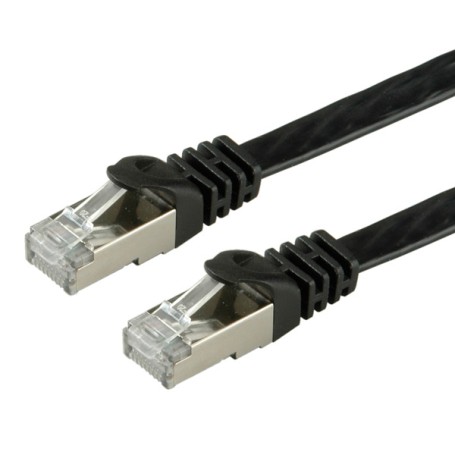 Value FTP Cat.6 Flat Network Cable, black 1 m cavo di rete Nero F/UTP (FTP) (RO21.99.0971)