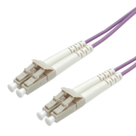 ROLINE FO Jumper Cable 50/125µm OM4, LC/LC, Low-Loss-Connector 2m cavo a fibre ottiche Viola (RO21.15.8852)