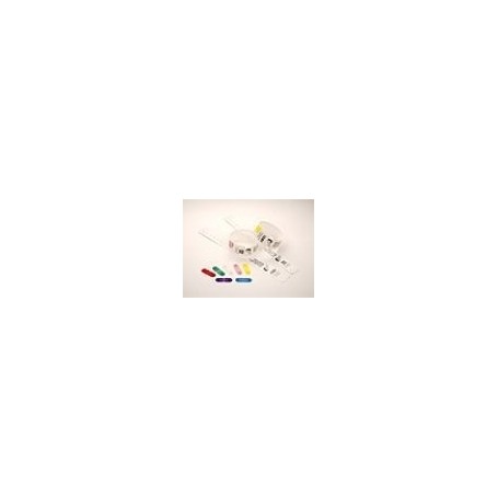 Zebra Clips for use with QuickClip Wristbands Rosso (97032-PINK)