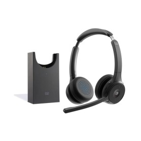 Cisco HS-WL-722-BUNAS-C cuffia e auricolare Wireless A Padiglione Ufficio Bluetooth Base di ricarica Nero