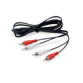 Equip 147094 cavo audio 2,5 m 2 x RCA Nero Equip 147094 cavo audio 2,5 m 2 x RCA Nero