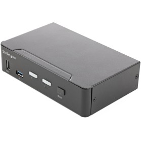 StarTech.com KVM Switch HDMI a 2 porte - Monitor singolo 4K 60Hz Ultra HD HDR - Switch KVM HDMI 2.0 per PC con 2 p (SV231HU34K6)