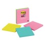 Post-It Super Sticky 675-3SSMIA sticker decorativi Carta Blu, Rosa, Giallo Rimovibile 3 pz (6413A) (7100234643)