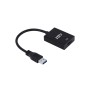 ADATTATORE USB 3.0-HDMI M/F BK CON CAVO ADJ (320-00107)