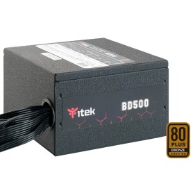 ITEK ALIMENTATORE BD500 - 500W, 80PLUS BRONZE, PFC ATTIVO, VENTOLA HDB 12CM, DC TO DC (ITPSEBD500)