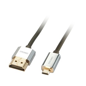 Lindy 41680 cavo HDMI 0,5 m HDMI tipo A (Standard) HDMI tipo D (Micro) Nero, Argento (41680)