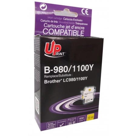 T3AZUR BJ980YUP cartuccia d'inchiostro 1 pz Compatibile Giallo (BJU980YUP)