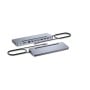 i-tec USB-C Metal Ergonomic 3x 4K Display Docking Station + Power Delivery 100 W (C31FLAT2PDPRO)