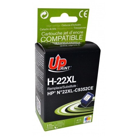UPrint H-22XL cartuccia d'inchiostro 1 pz Compatibile Ciano, Magenta, Giallo (HJC352UP)