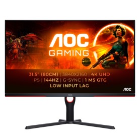 AOC G3 U32G3X LED display 80 cm (31.5") 3840 x 2160 Pixel 4K Ultra HD Nero, Rosso (U32G3X/BK)