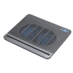 Rivacase 5555 base di raffreddamento per laptop 39,6 cm (15.6") Nero (5555SILVER)